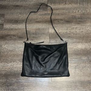COACH BLEECKER DAILY SHOULDER BAG IN BLACK LEATHER